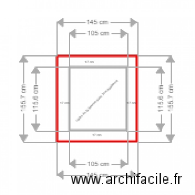 CADRE DE FENETRE. Plan de 0 pièce et 0 m2