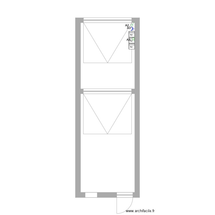 Hennuyeres 90 garage commun. Plan de 0 pièce et 0 m2