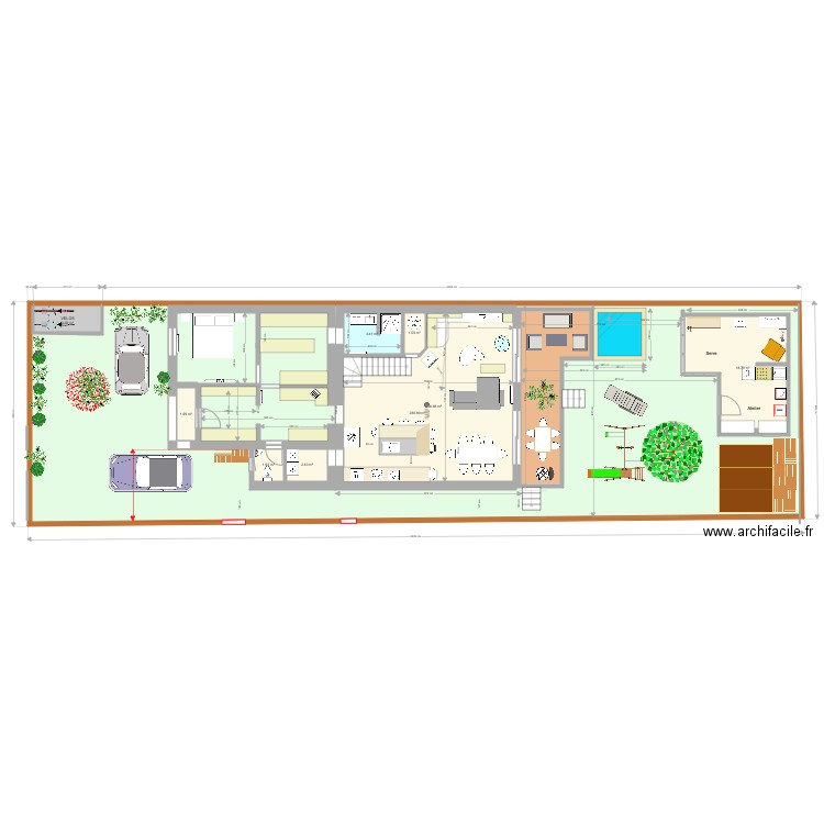 Projet 20201221 Cuisine bar salon. Plan de 0 pièce et 0 m2