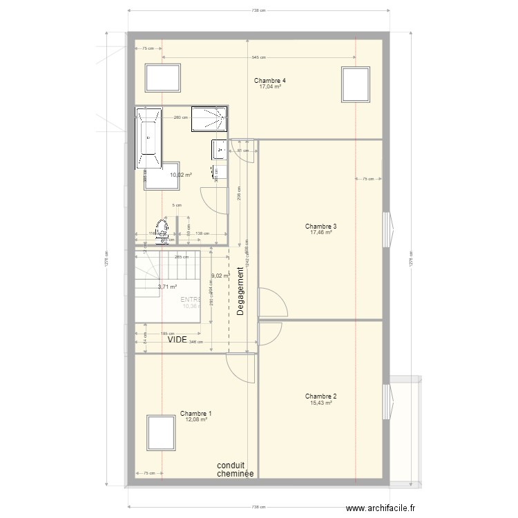 MARLES EN BRIE version SDB V3. Plan de 0 pièce et 0 m2