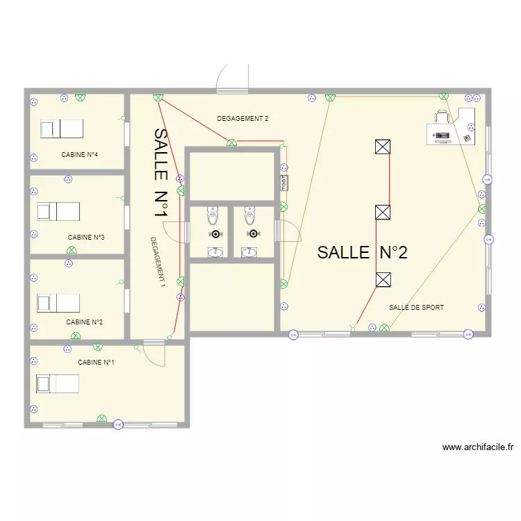 CABINET YVON. Plan de CABINET YVON. Plan de