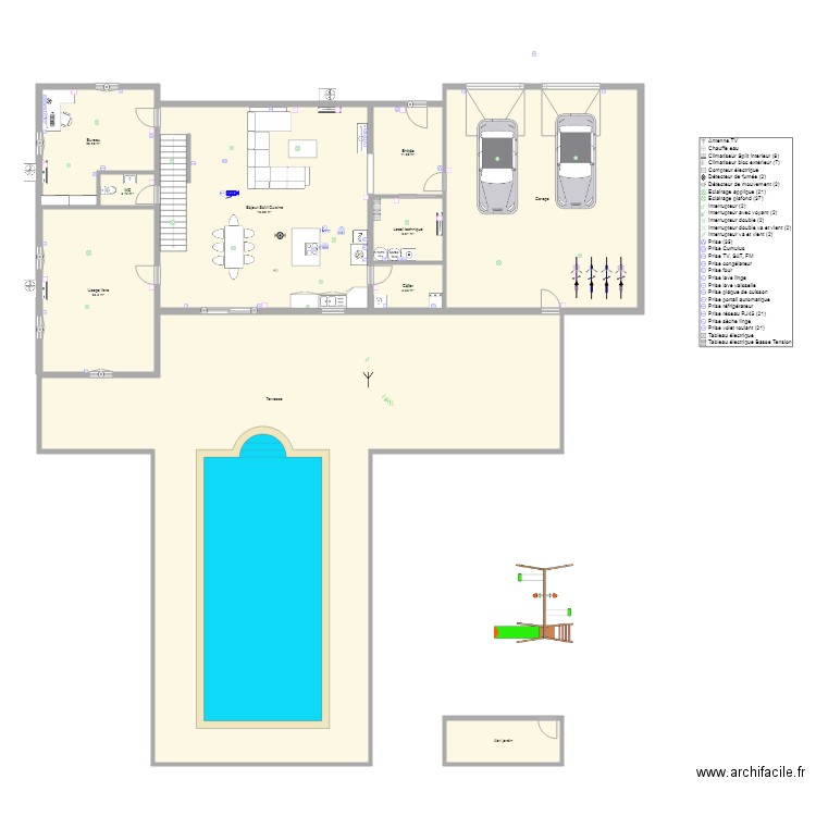 Maison 300m2. Plan de 0 pièce et 0 m2