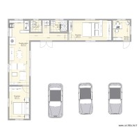 plan maison 2 conteneurs en L