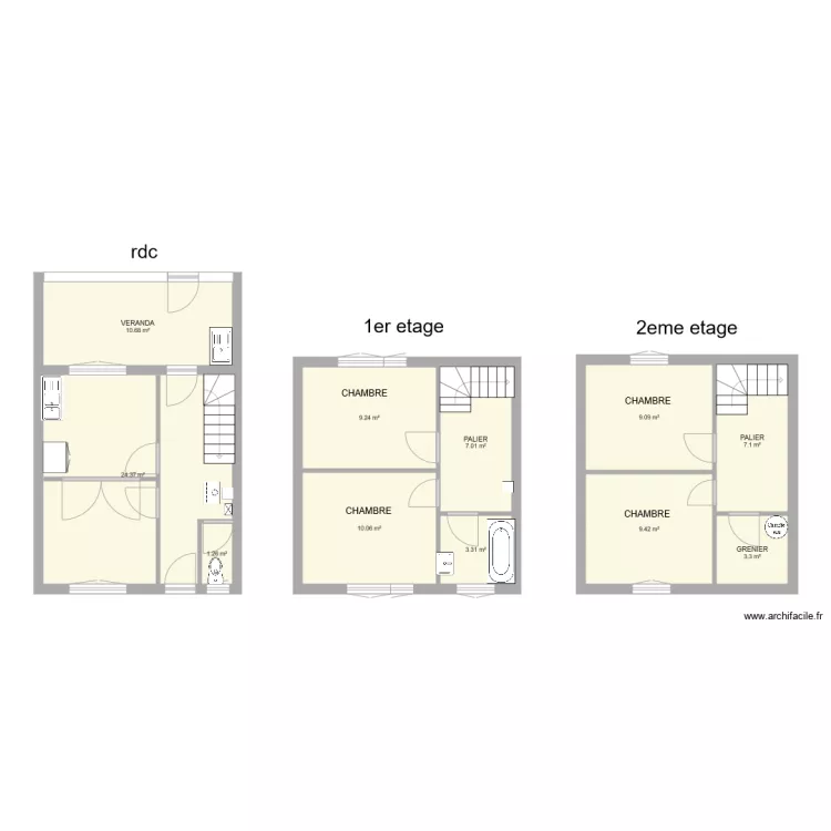 INDIVISION LECAT. Plan de 