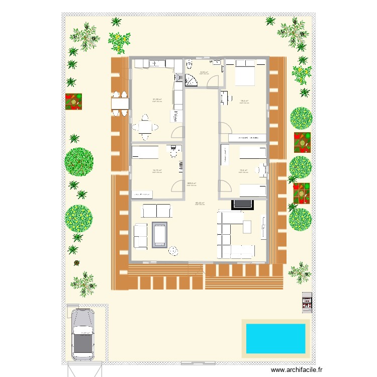 maison. Plan de 0 pièce et 0 m2