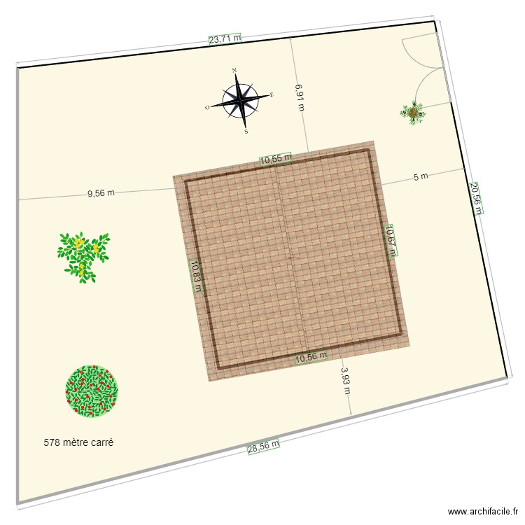 PLAN DE MASSE 3. Plan de 2 pièces et 687 m2