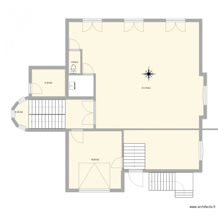 Eparges rdc. Plan de 0 pièce et 0 m2