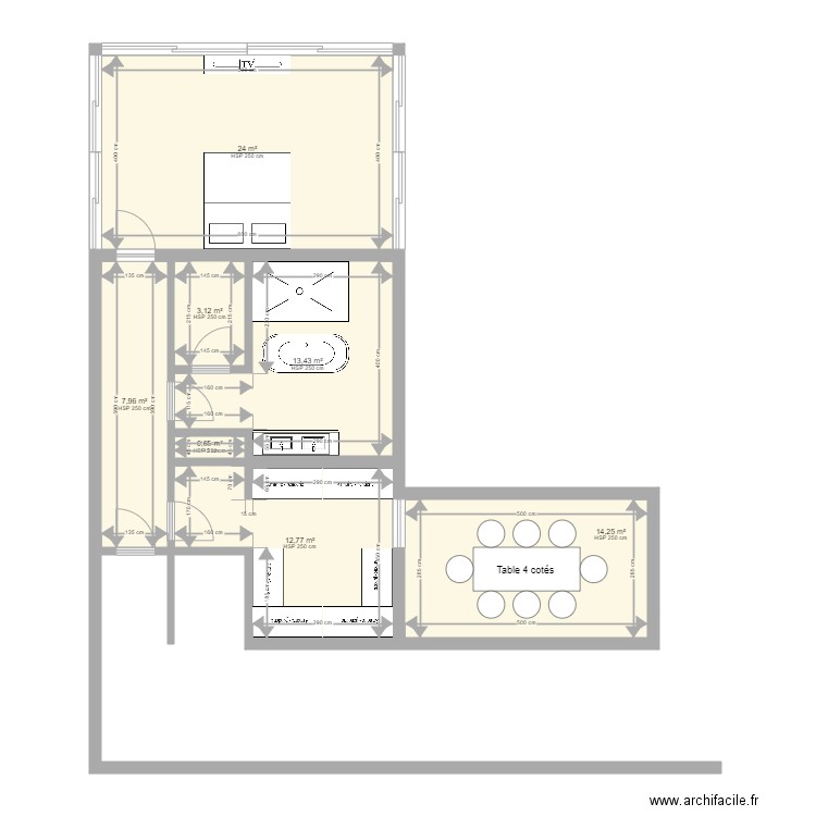 Appartment project. Plan de 0 pièce et 0 m2