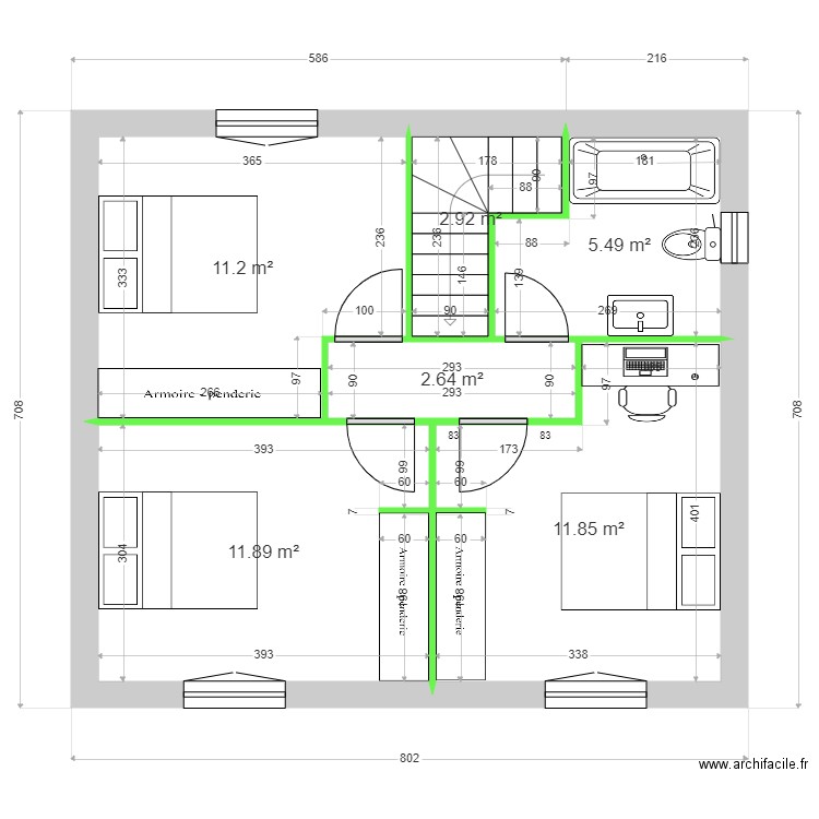 MANIEZ / HIELSCHER ETAGE 3. Plan de 0 pièce et 0 m2