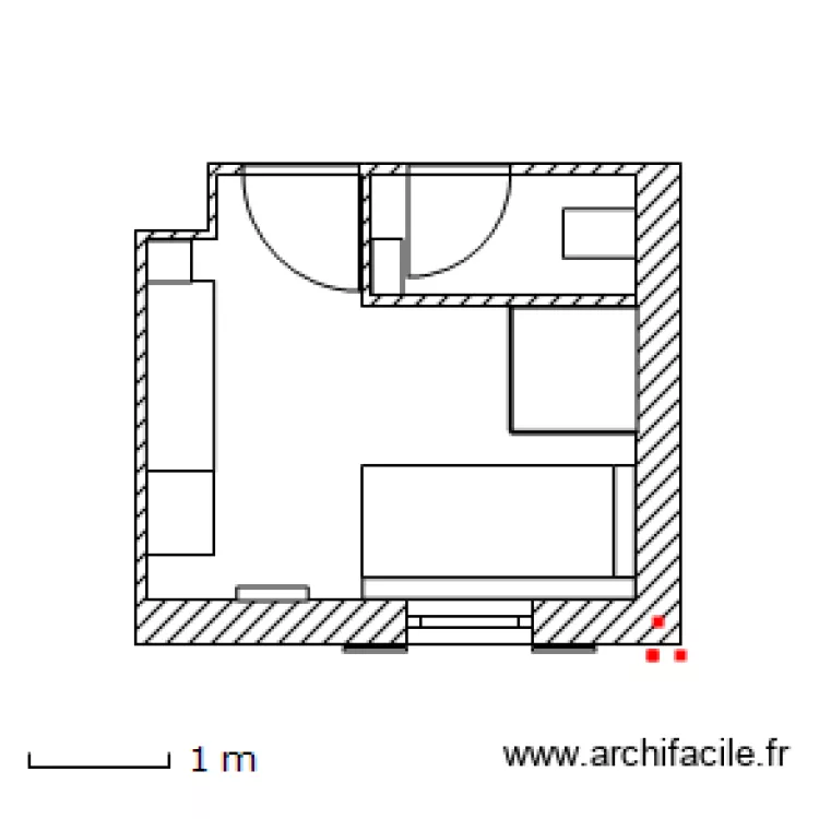 salle de bain. Plan de salle de bain. Plan de