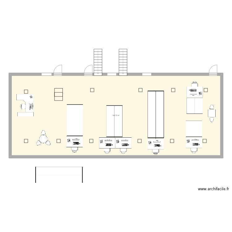 bureau plateau LSP 2. Plan de 0 pièce et 0 m2