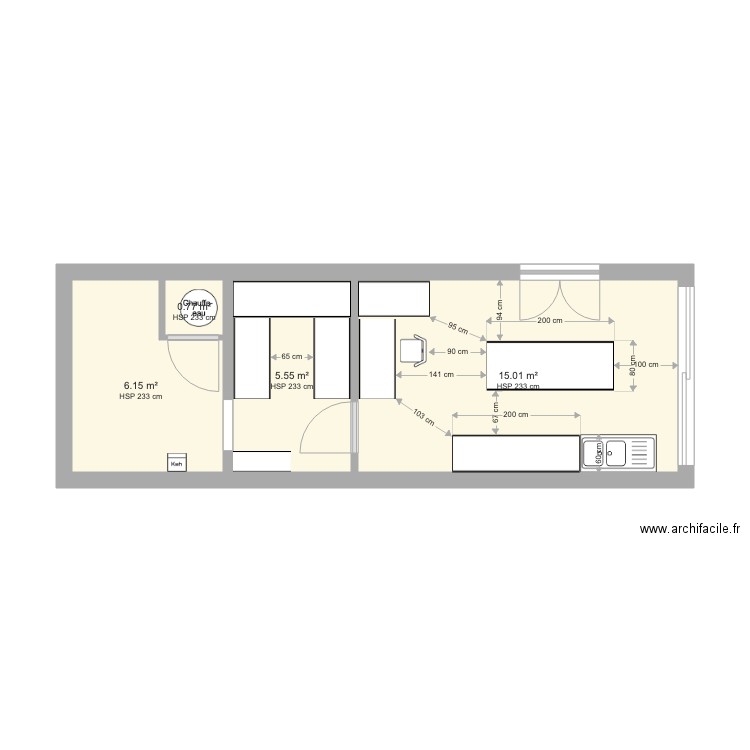 aménagement garage et zone technique. Plan de 0 pièce et 0 m2