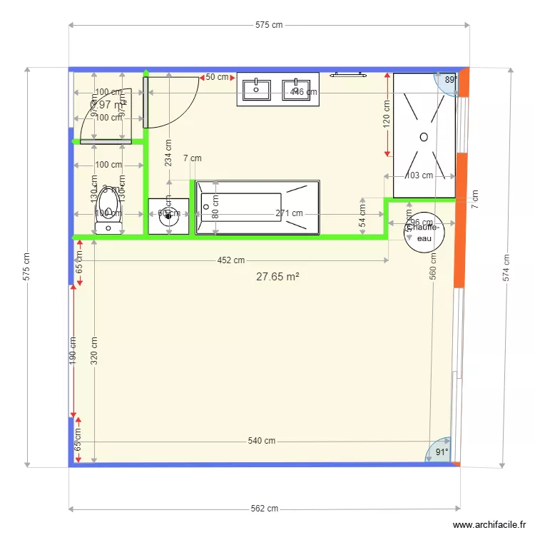 DRELON ST POL DETAIL SDB 2. Plan de DRELON ST POL DETAIL SDB 2. Plan de