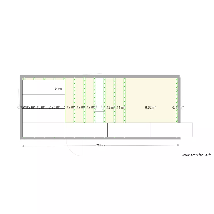 salle de bain. Plan de 