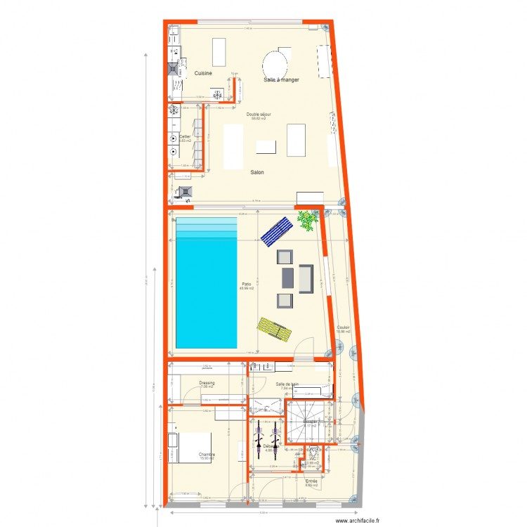 surrélévation 42 RdC. Plan de 0 pièce et 0 m2