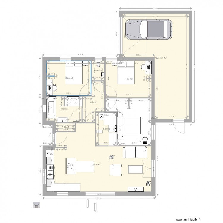 maison 2. Plan de 0 pièce et 0 m2