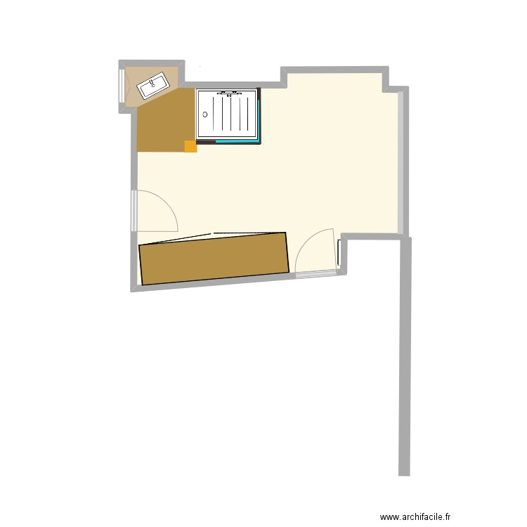 Villa Said en cours. Plan de 1 pièce et 19 m2