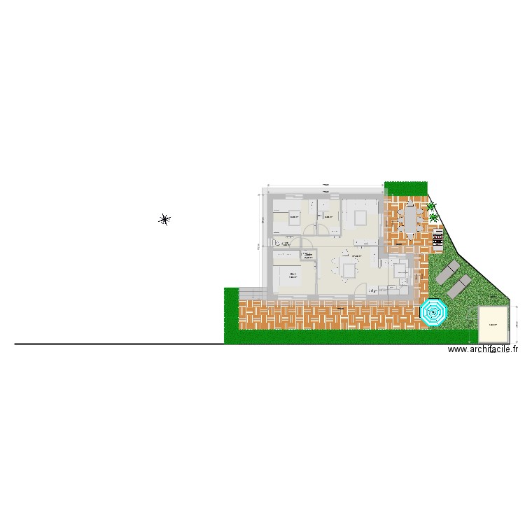 Plan Cancale bungalow. Plan de 0 pièce et 0 m2