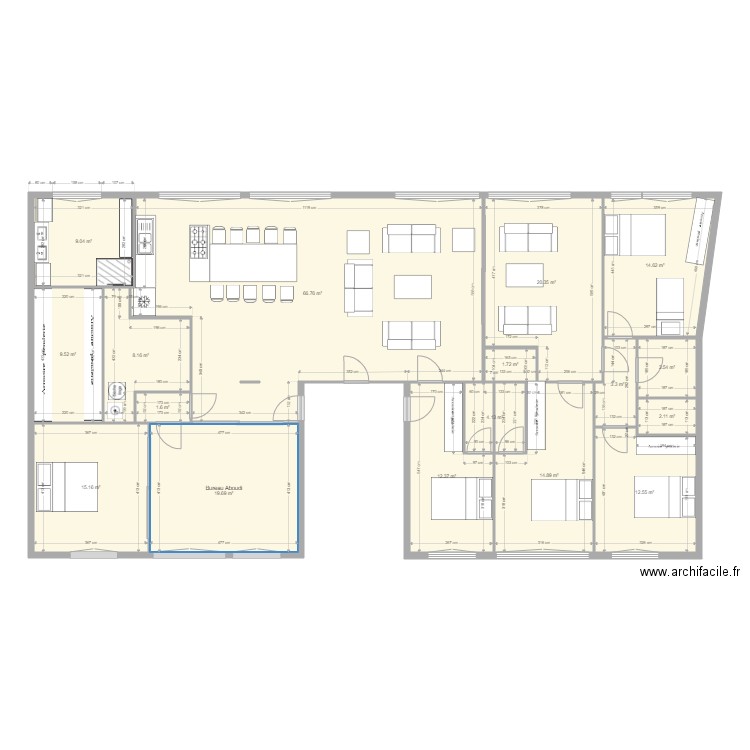 plan avec cote v11. Plan de 0 pièce et 0 m2