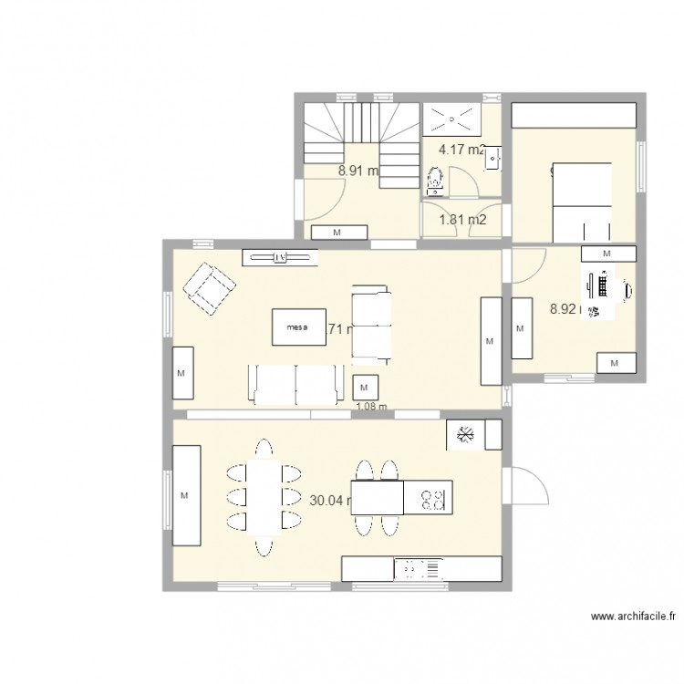 PLANO CASA BENIMEIT PLANTA BAJA. Plan de 0 pièce et 0 m2