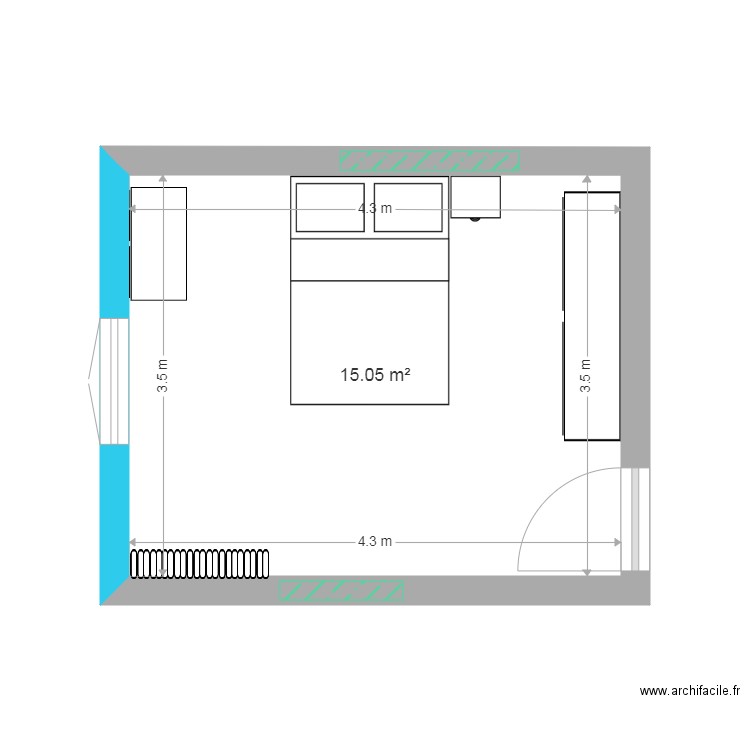 ancienne chambre petain2. Plan de 0 pièce et 0 m2