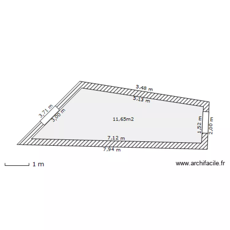 toiture apres travaux. Plan de 