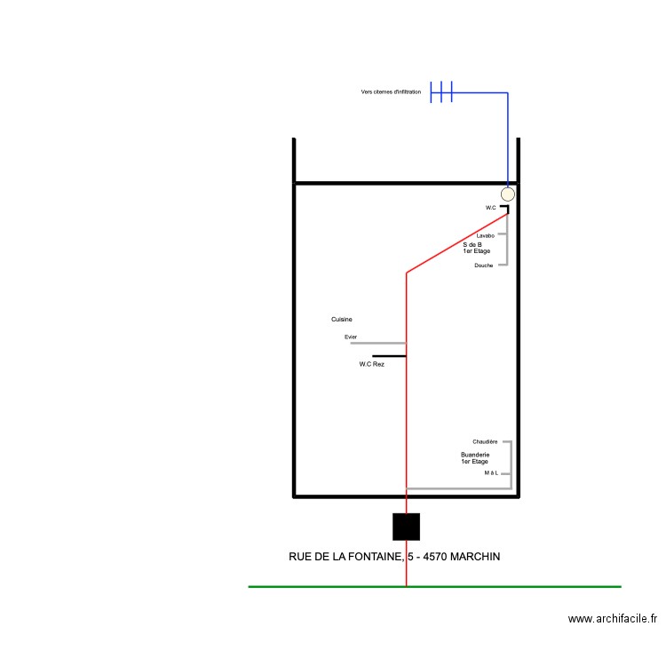 fontaine 5 marchin. Plan de 0 pièce et 0 m2
