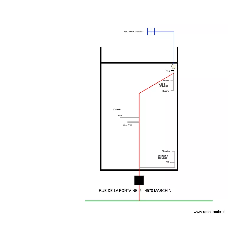 fontaine 5 marchin. Plan de 