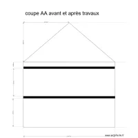 coupe AA avant et apr&egrave;s travaux