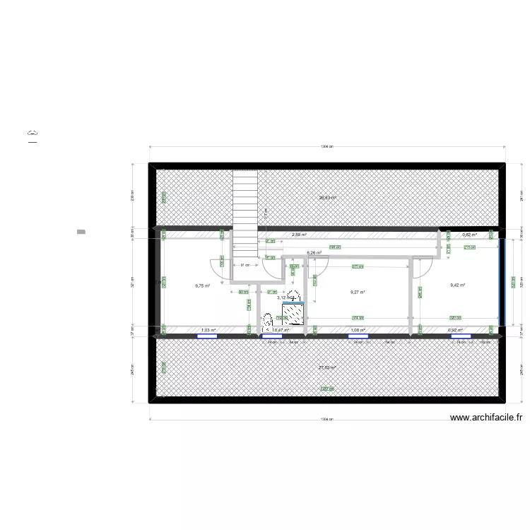 nisa combles. Plan de 