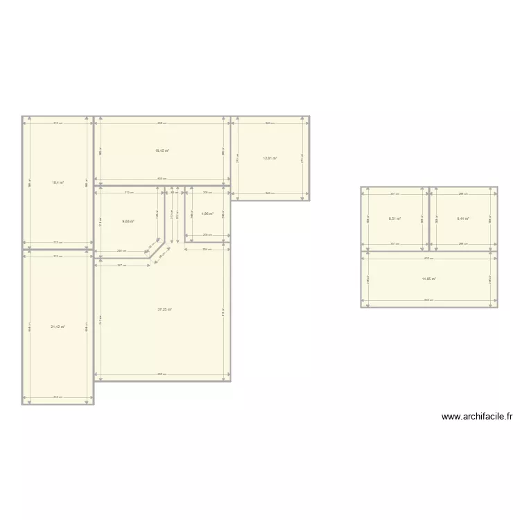 BERTHEAU JARD VIERGE. Plan de 