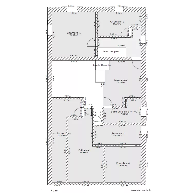 Maison Personnelle  - R 1 . Plan de 