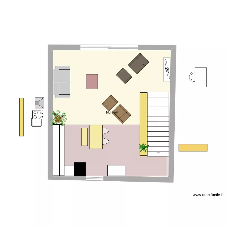 Bzzz Etage 2 10&egrave;me essai. Plan de 