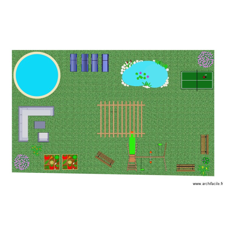 institut. Plan de 7 pièces et 235 m2