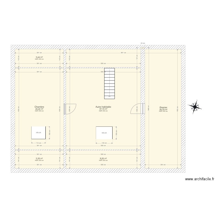 perol2. Plan de 6 pièces et 115 m2