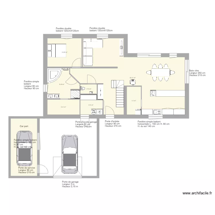 plan int&eacute;rieur 1. Plan de 