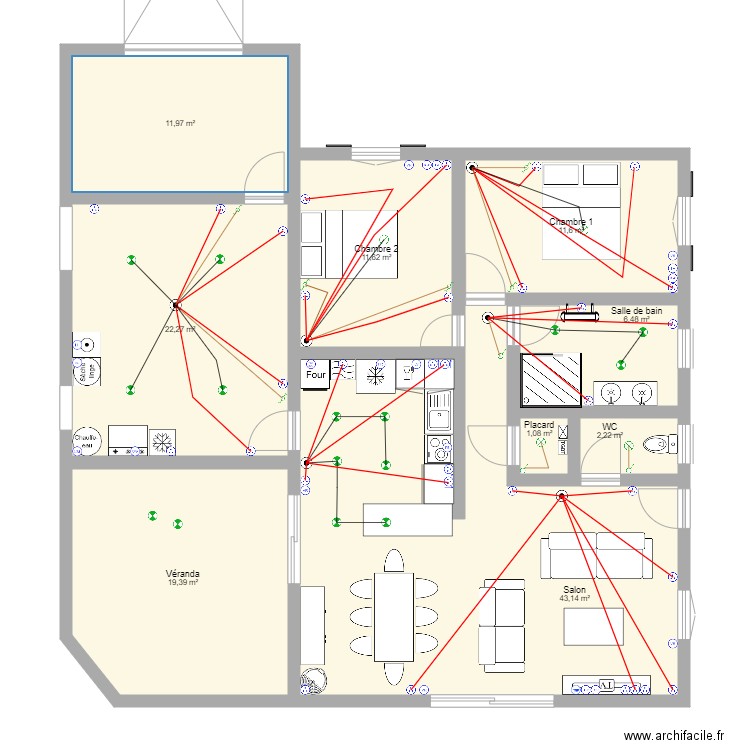 plan maison  1 parent. Plan de 0 pièce et 0 m2