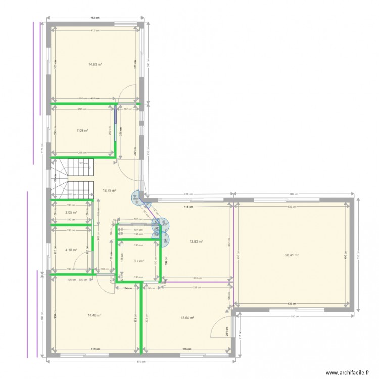 RDC Jacqueline surfaces. Plan de 0 pièce et 0 m2