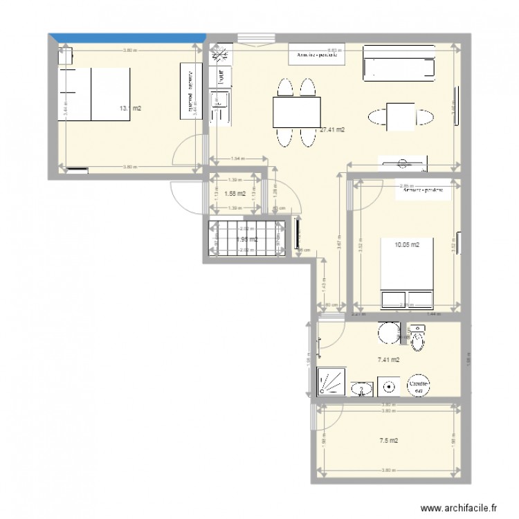 2 Etage coop. Plan de 0 pièce et 0 m2