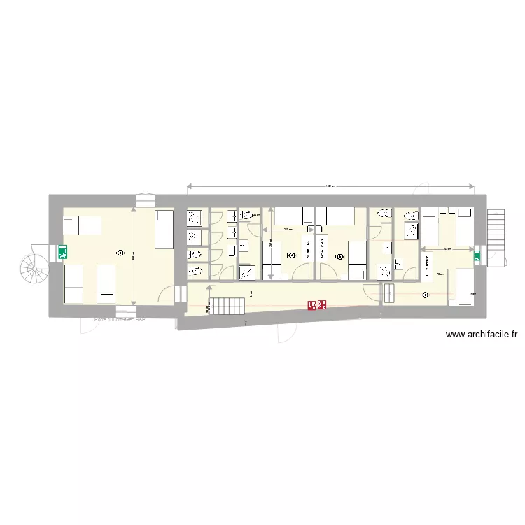 V3 les fleurs projet meublé et 2 étages. Plan de V3 les fleurs projet meublé et 2 étages. Plan de