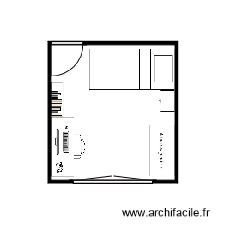 Chambre Julie. Plan de 0 pièce et 0 m2