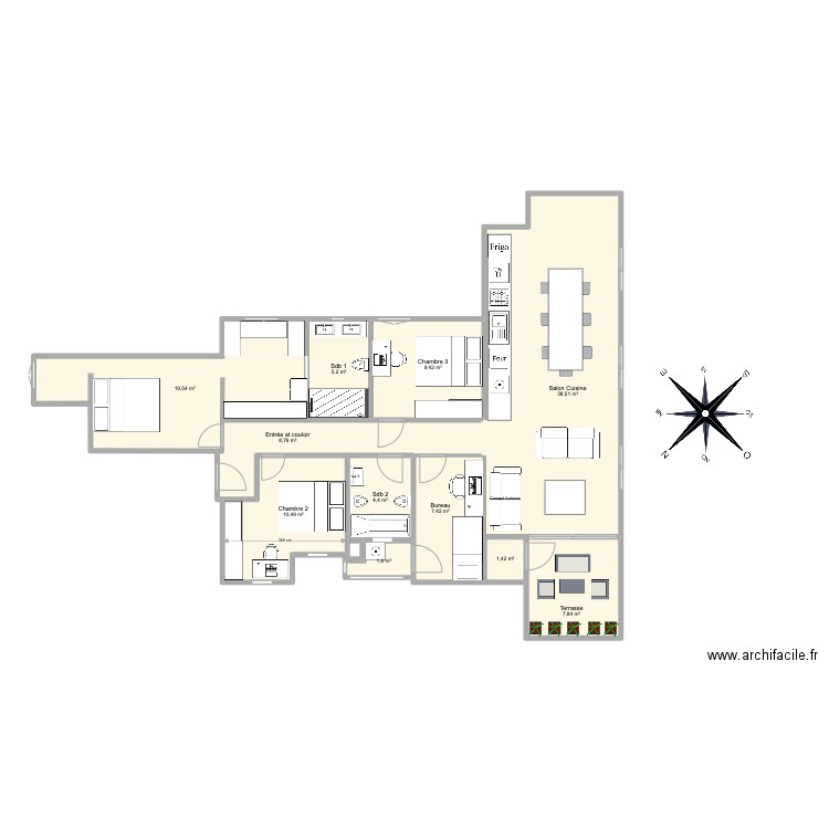 PSJ Atc Option C. Plan de 0 pièce et 0 m2