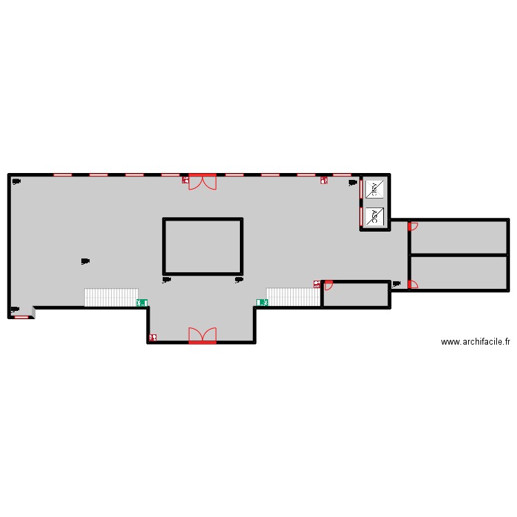 pref. Plan de 6 pièces et 802 m2