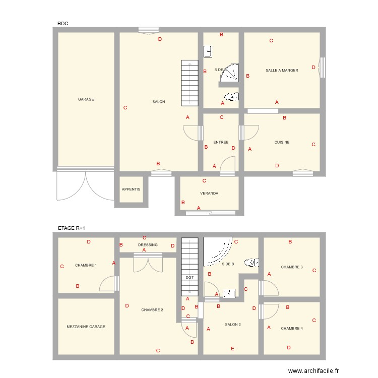 gabillaud. Plan de 0 pièce et 0 m2