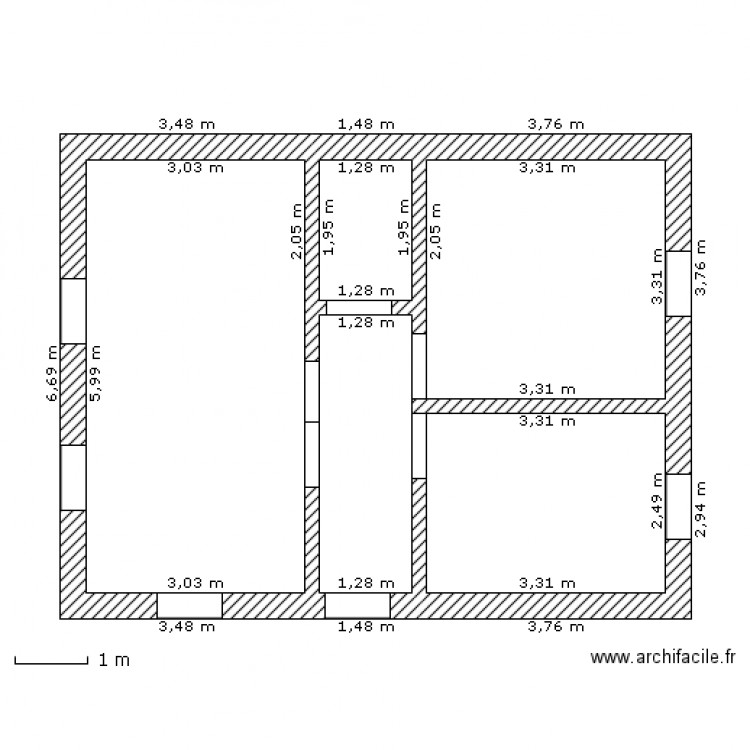 maison de compagne. Plan de 0 pièce et 0 m2