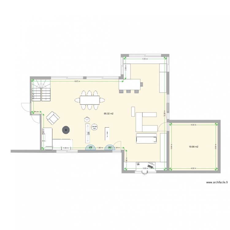 PLAN SURFACE HABITABLE. Plan de 0 pièce et 0 m2