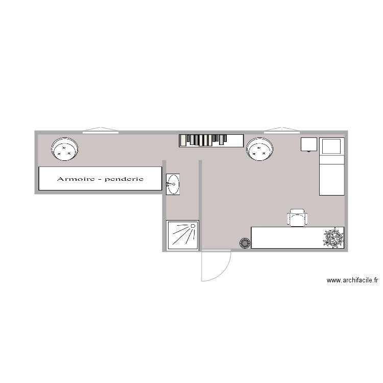 CHAMBRE ANAIS. Plan de 0 pièce et 0 m2