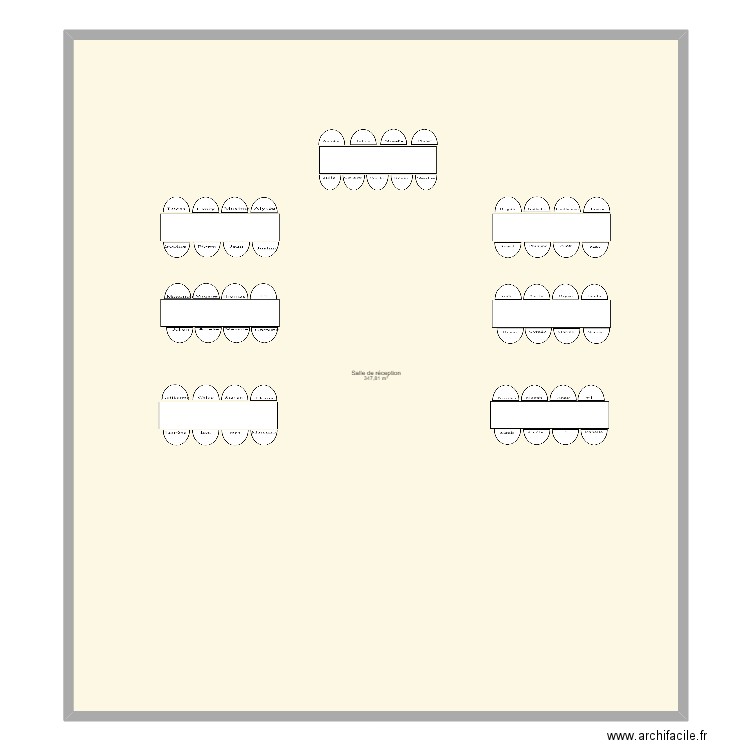 Salle de réception. Plan de 0 pièce et 0 m2
