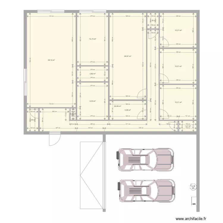 maison. Plan de 