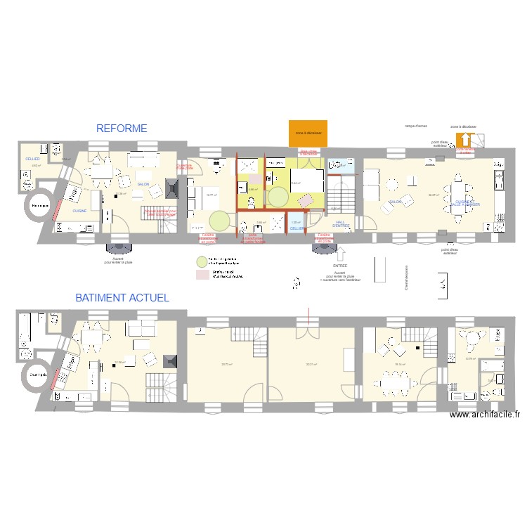 RDC XAV IDEE V4. Plan de 0 pièce et 0 m2